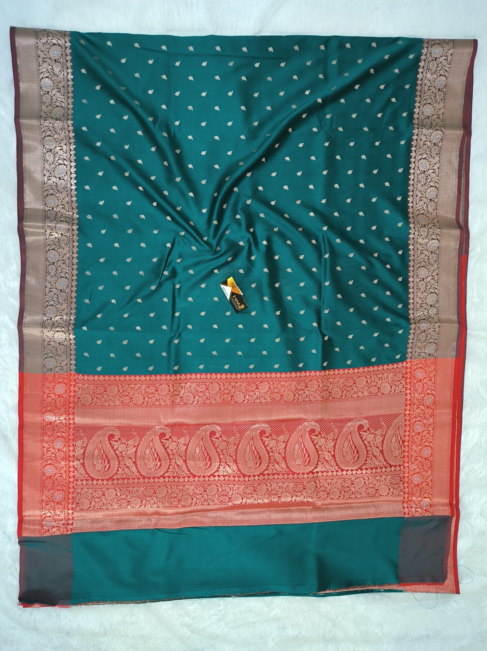 Semi Katan Banarasi saree - Image 4